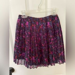 Broadway & Bloome Pleated Floral Skirt